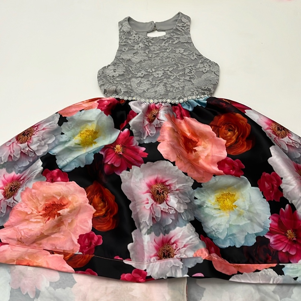 Formal high-low floral dress